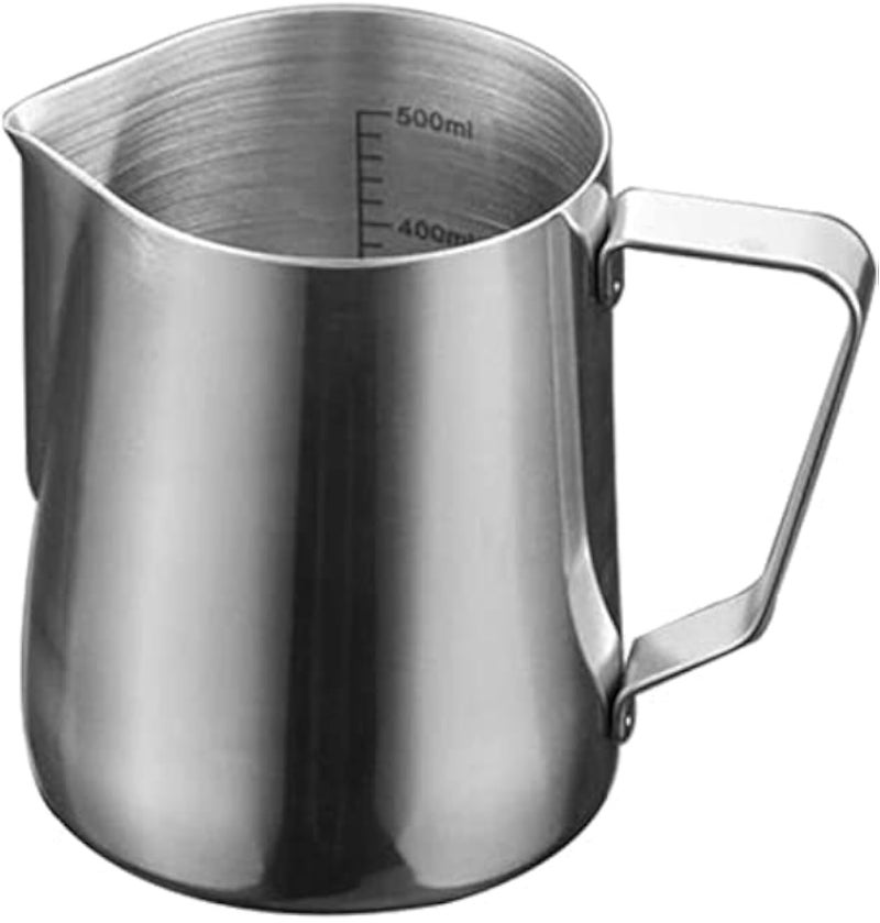 one year warranty_KONCO Inner Scale Espresso Coffee Milk Frothing Pitcher Stainless Steel Creamer Macchiato Cappuccino Latte Art Maker Pitcher Cupjuice75805